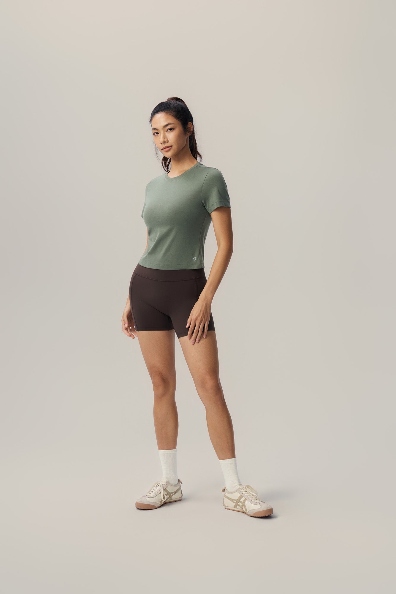 All Day Stretch Cropped Tee