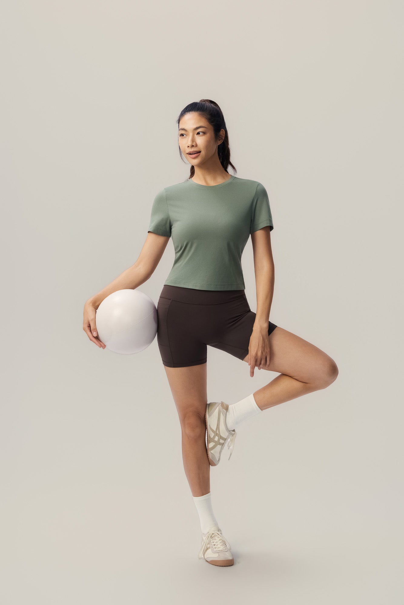 All Day Stretch Cropped Tee