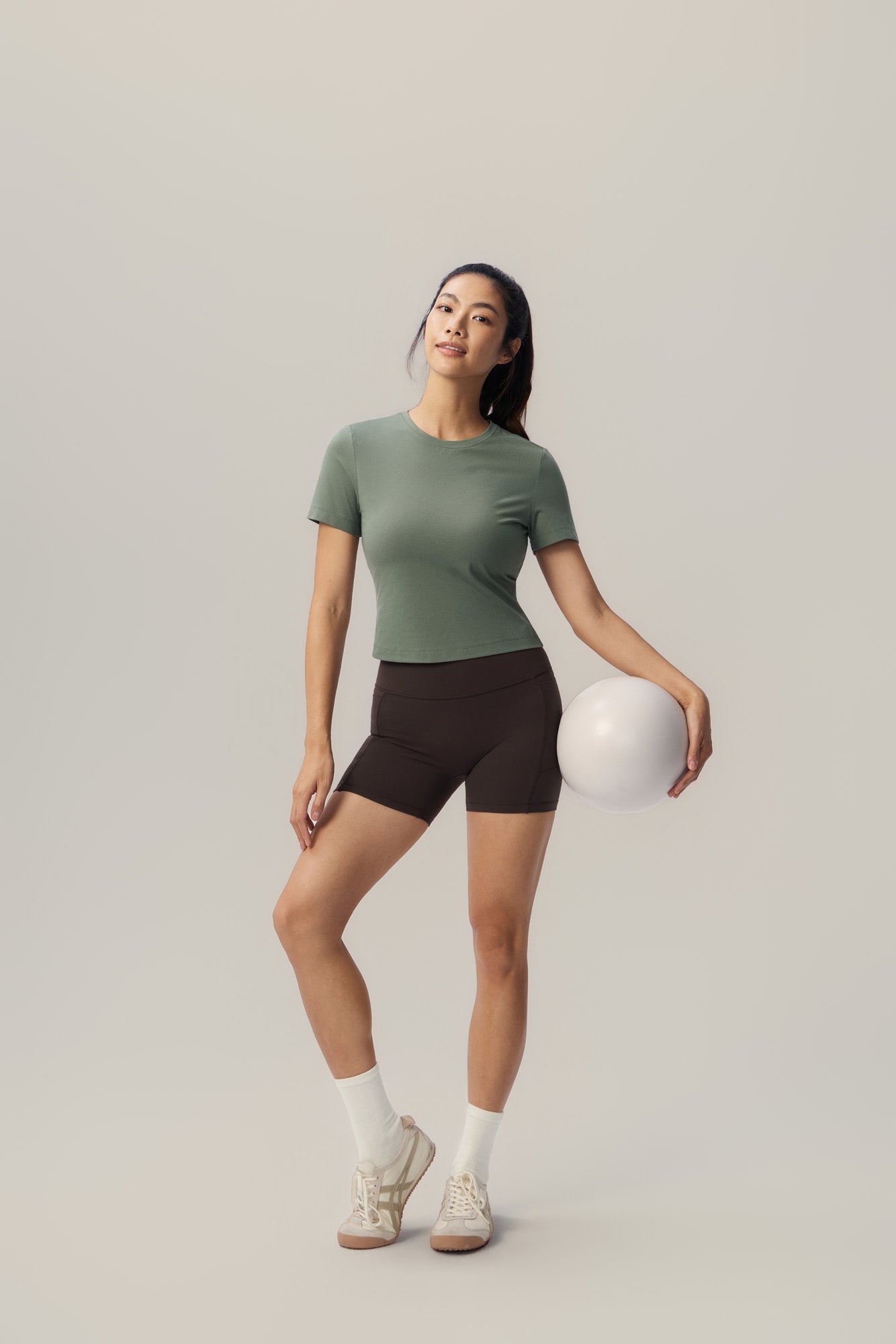 All Day Stretch Cropped Tee