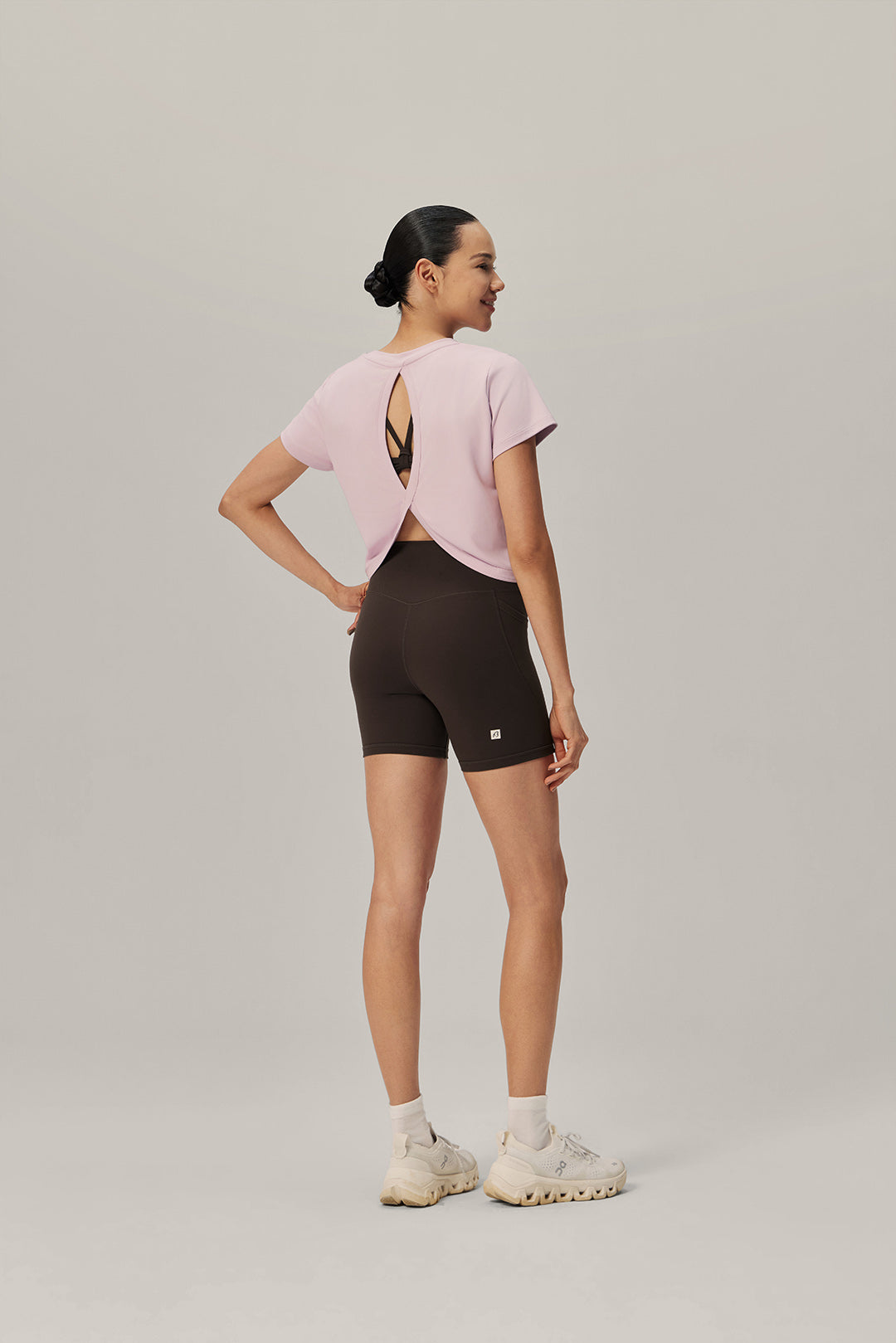 Breeze Ease Open Back Tee - Camellia Bloom product image 4