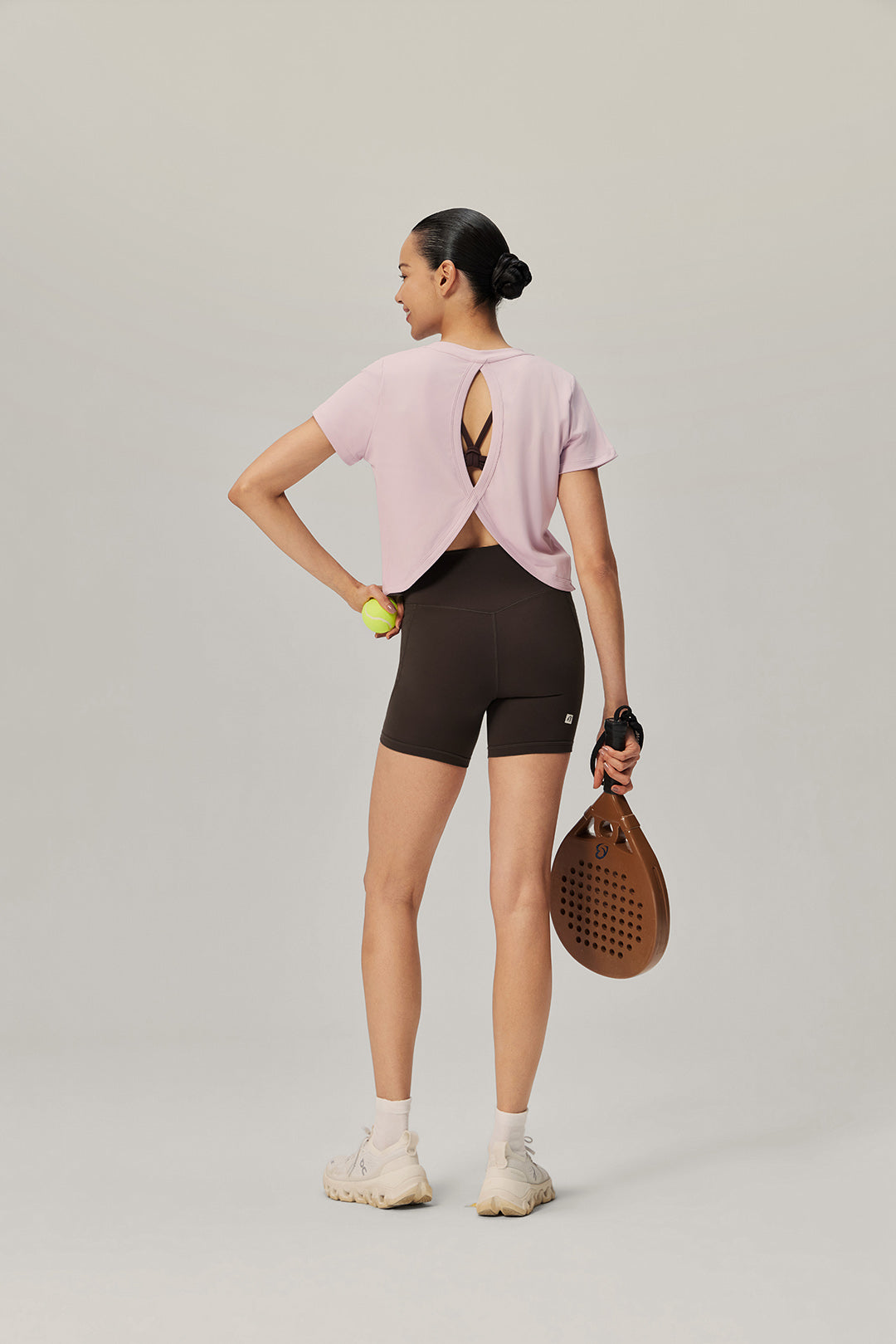 Breeze Ease Open Back Tee - Camellia Bloom product image 6