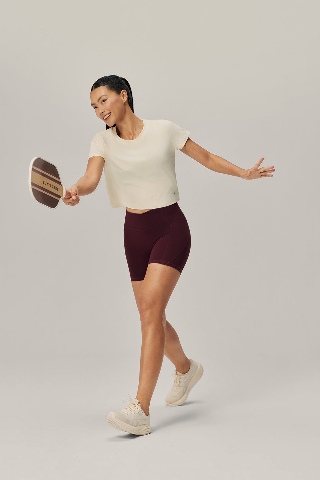 Breeze Ease Open Back Tee - Cloudy White product image 6