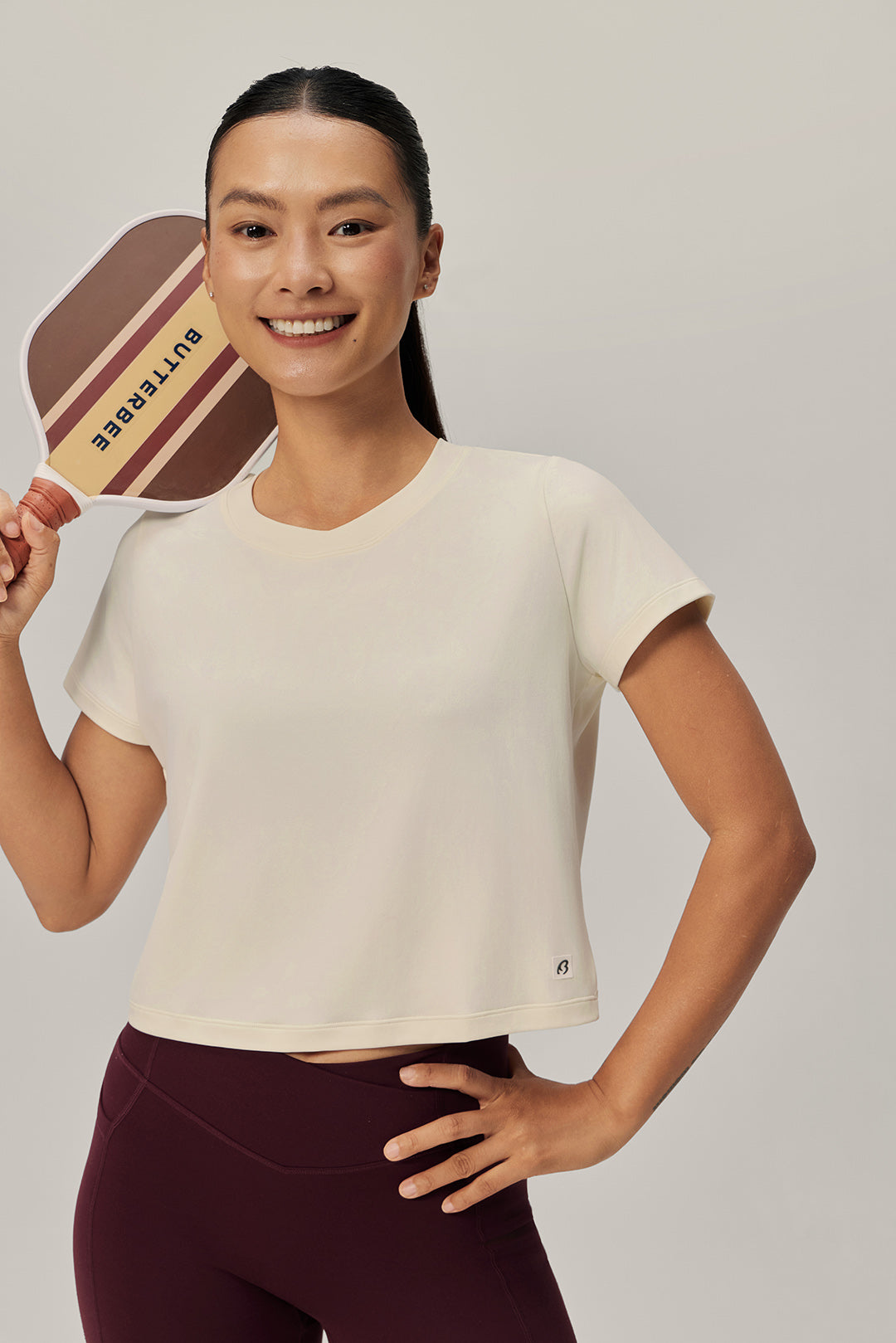 Breeze Ease Open Back Tee - Cloudy White product image 8