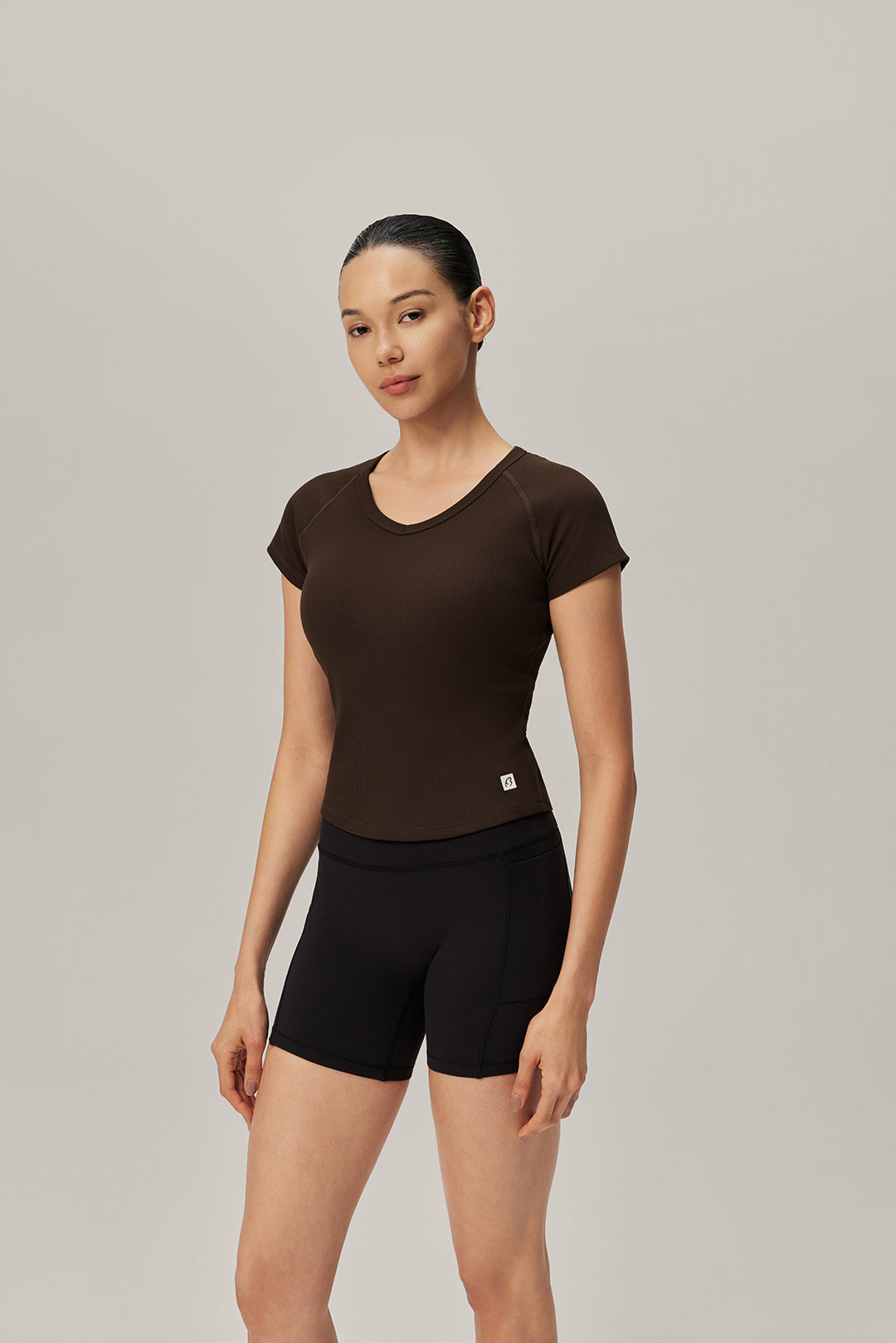 Everyday Essential Ribbed Tee - Italian Roast product image 4