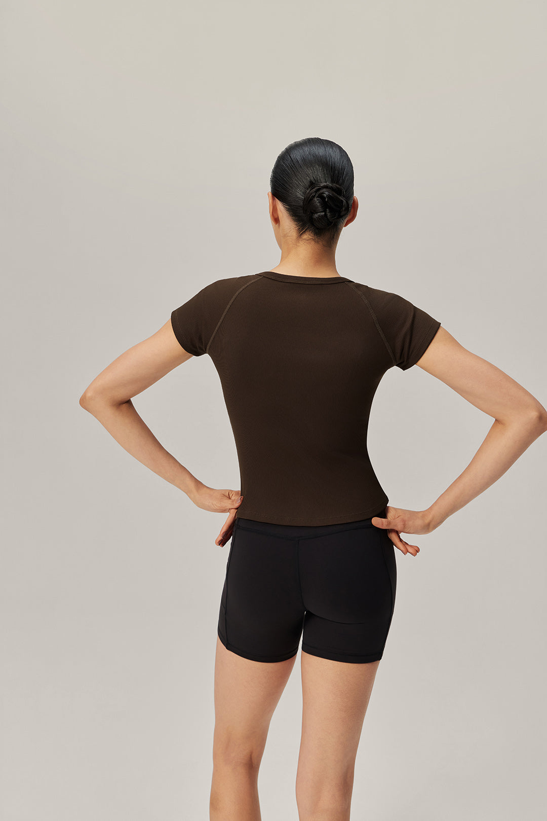 Everyday Essential Ribbed Tee - Italian Roast product image 6