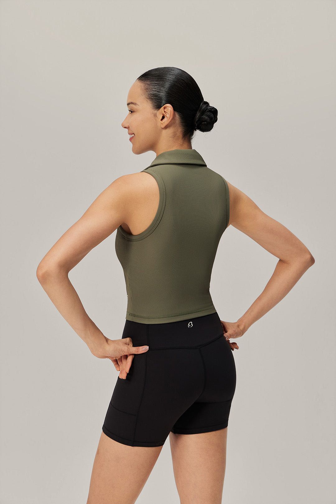 Sculpted Ease Padded Polo Tank