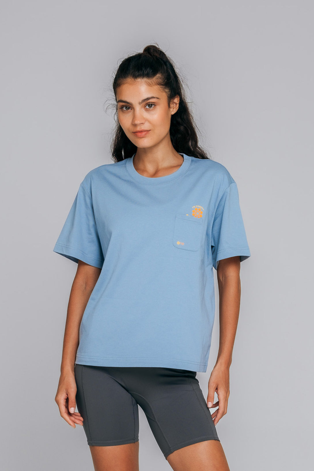 AirCotton Effortless Happy Oversized Tee - Canyon Blue product image 1