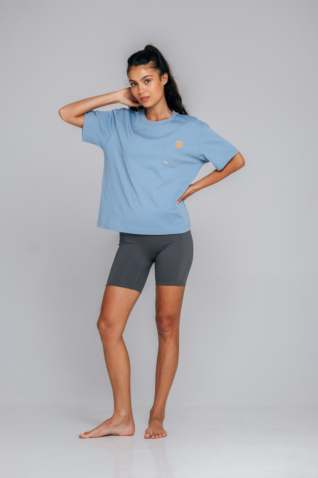 AirCotton Effortless Happy Oversized Tee - Canyon Blue product image 3