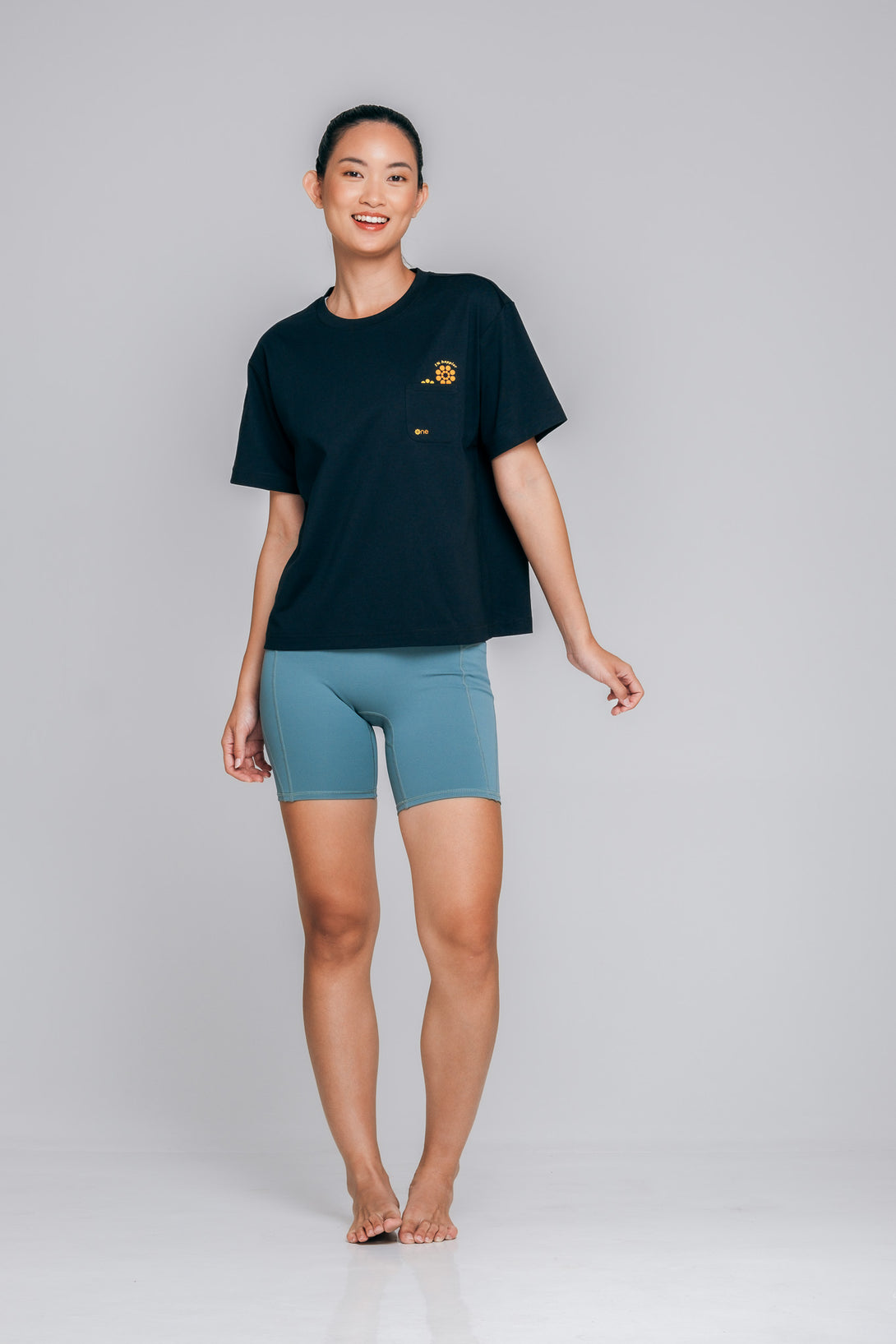 AirCotton Effortless Happy Oversized Tee - Midnight Black product image 2