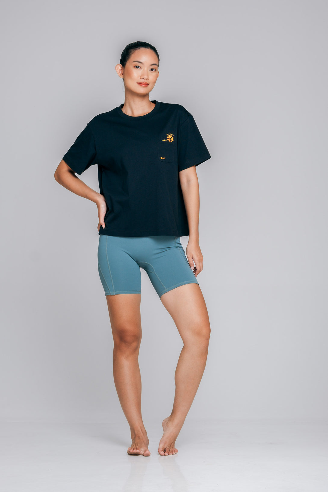 AirCotton Effortless Happy Oversized Tee - Midnight Black product image 3