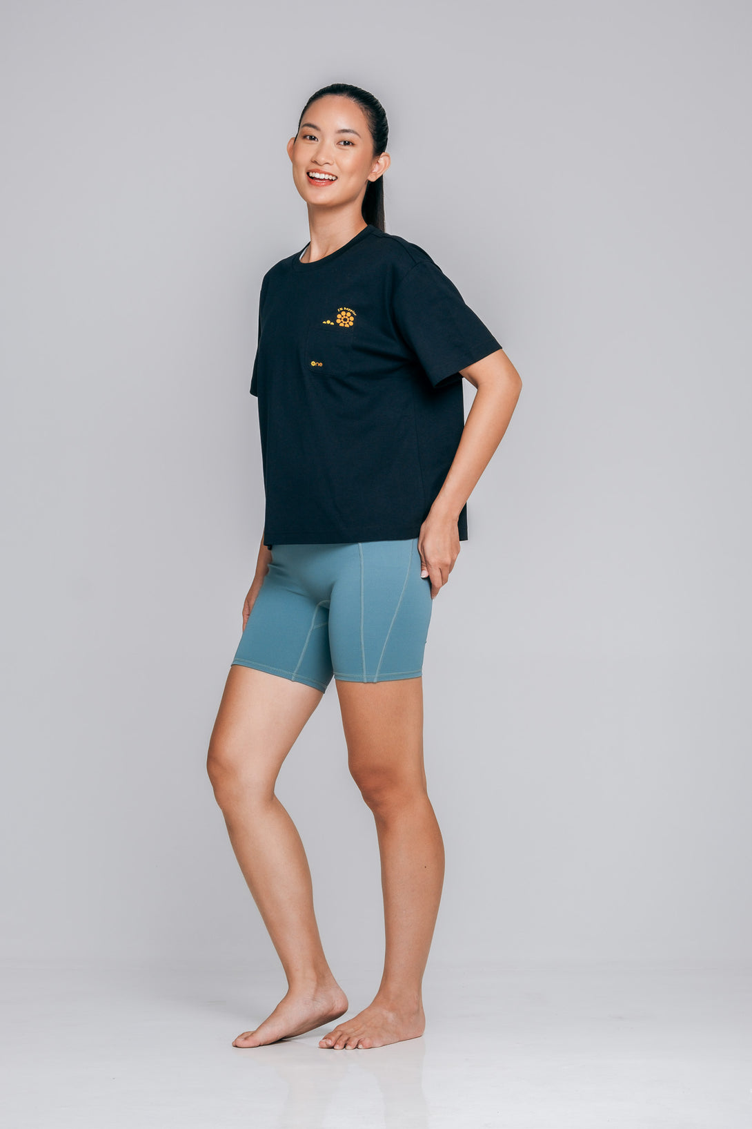 AirCotton Effortless Happy Oversized Tee - Midnight Black product image 4