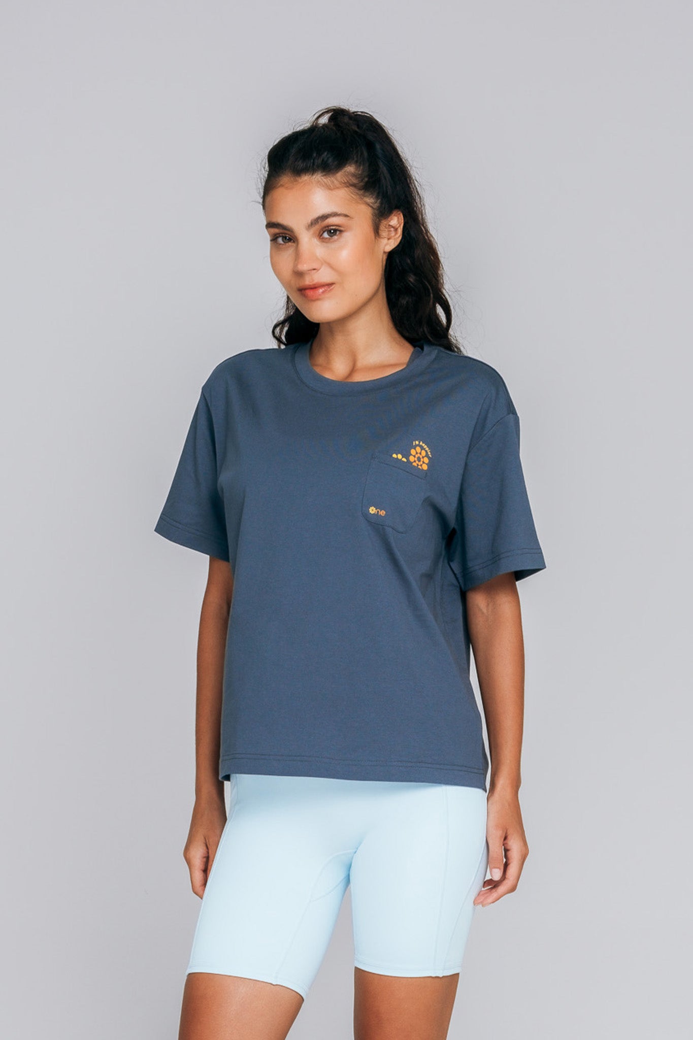 AirCotton Effortless Happy Oversized Tee - Misty Moonlight product image 1