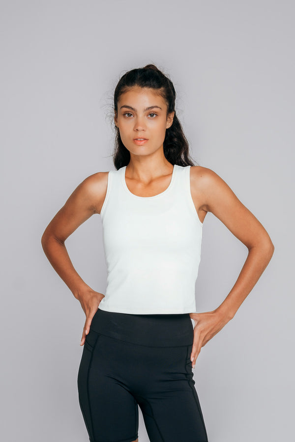 All Day Stretch Cropped Tank (Limited Ribbed Edition)