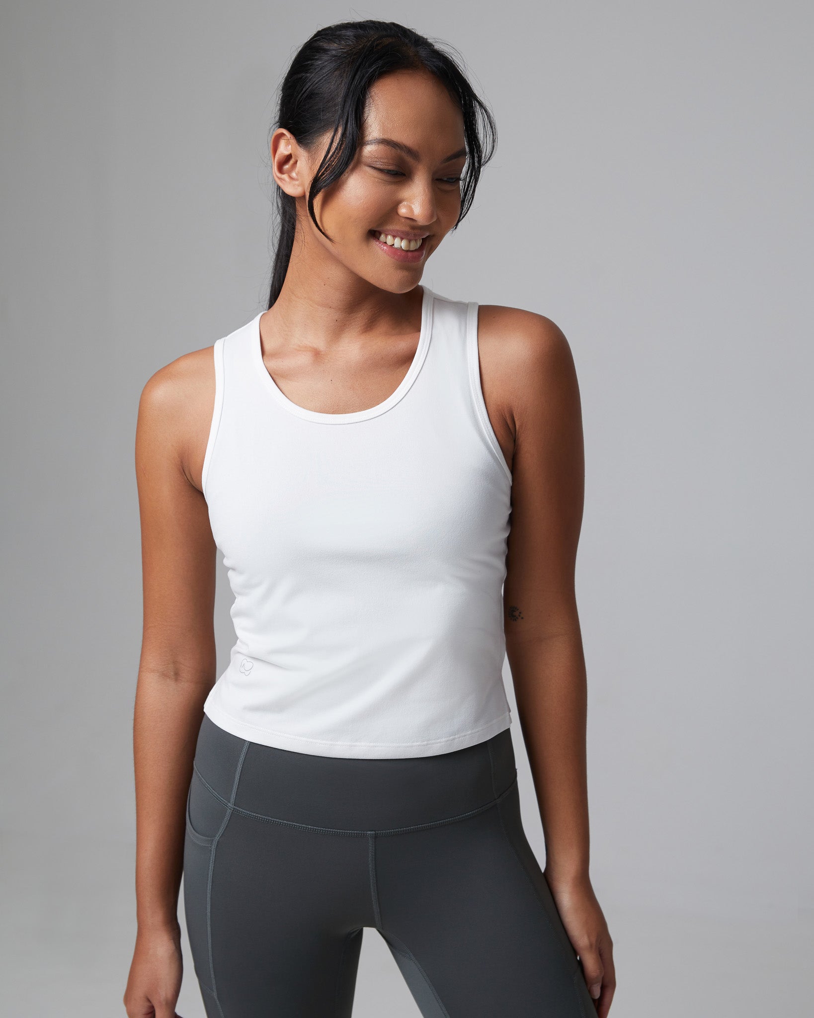 All Day Stretch Cropped Tank