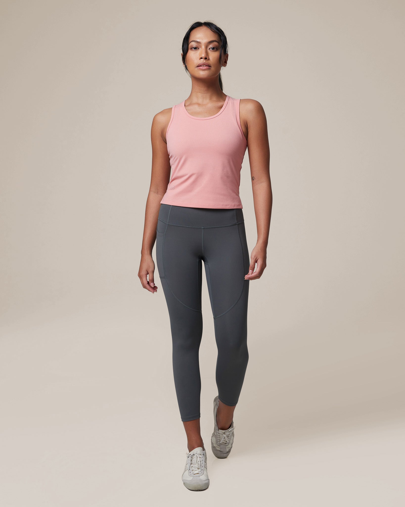 All Day Stretch Cropped Tank