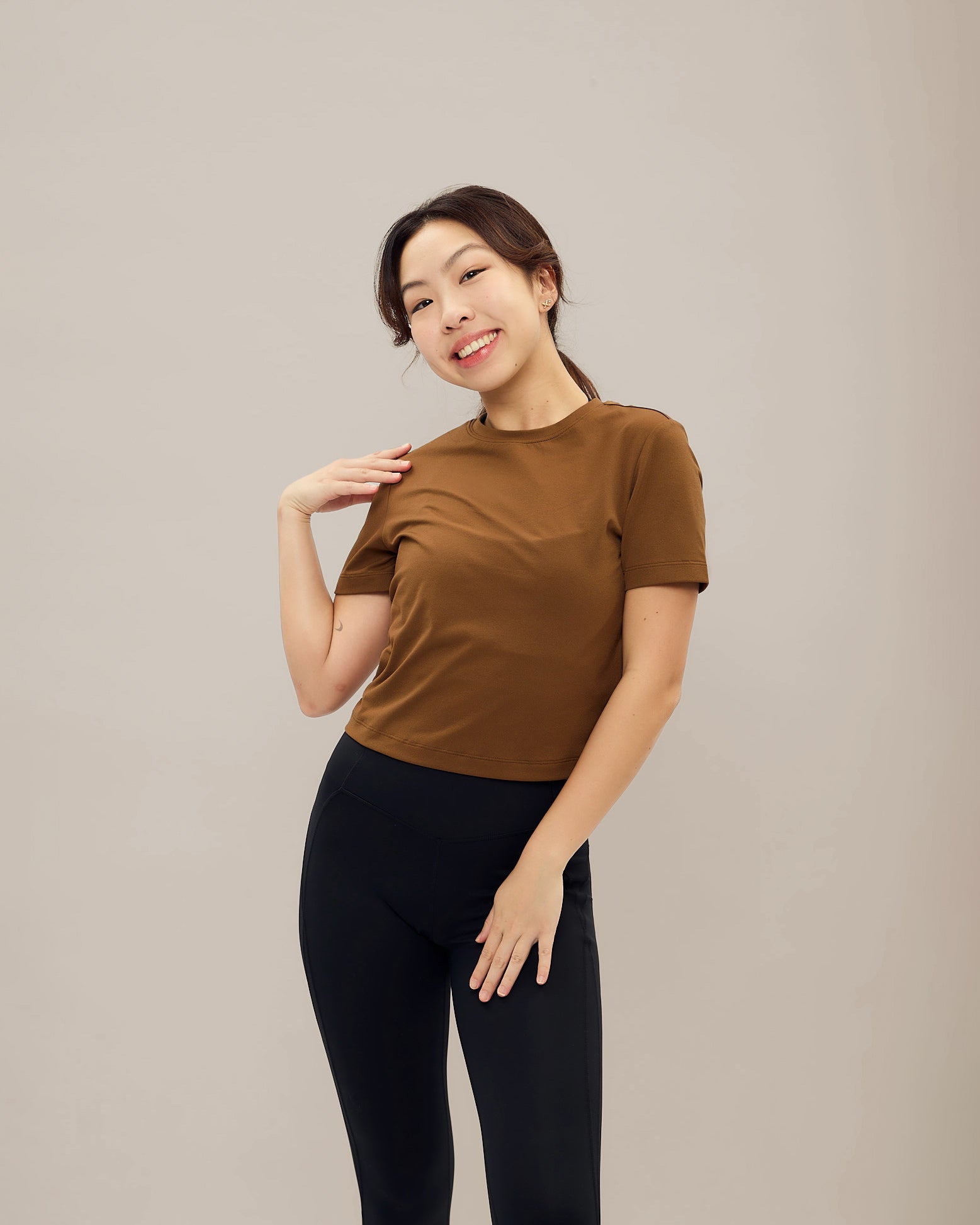 All Day Stretch Cropped Tee