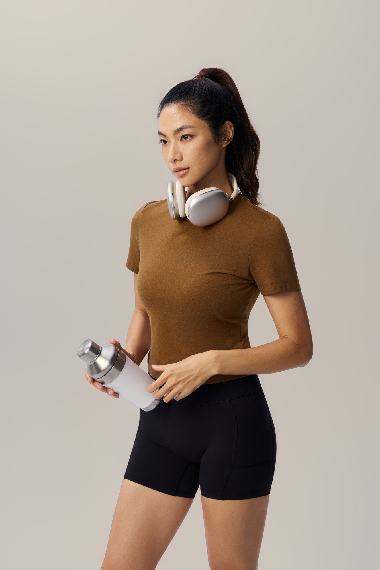 All Day Stretch Cropped Tee