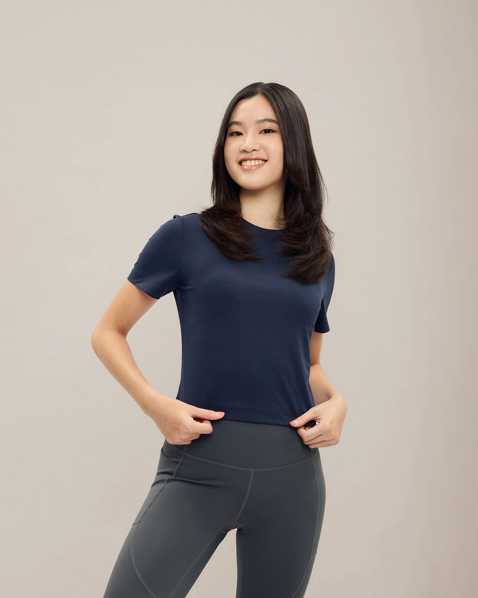 All Day Stretch Cropped Tee