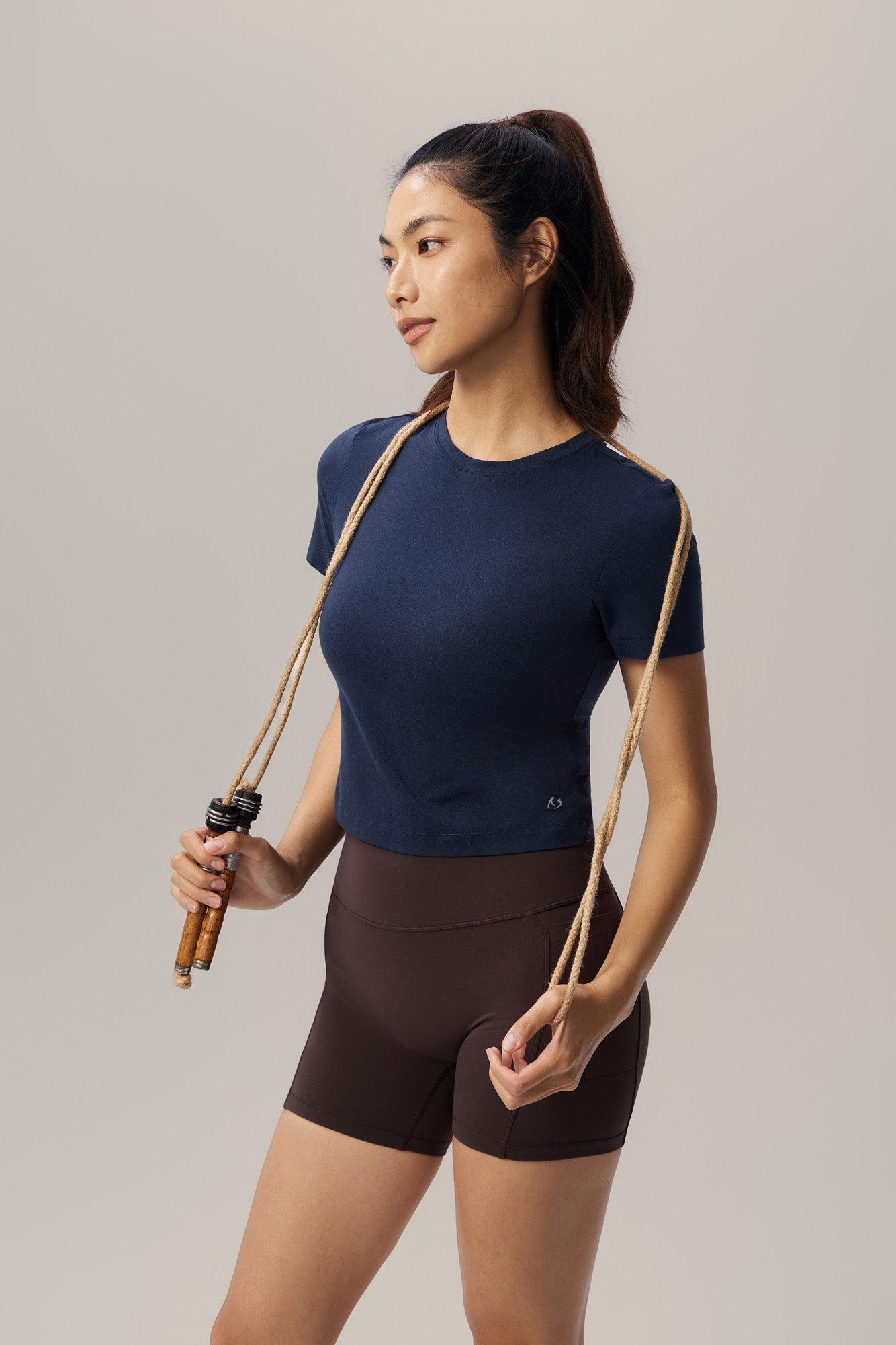 All Day Stretch Cropped Tee