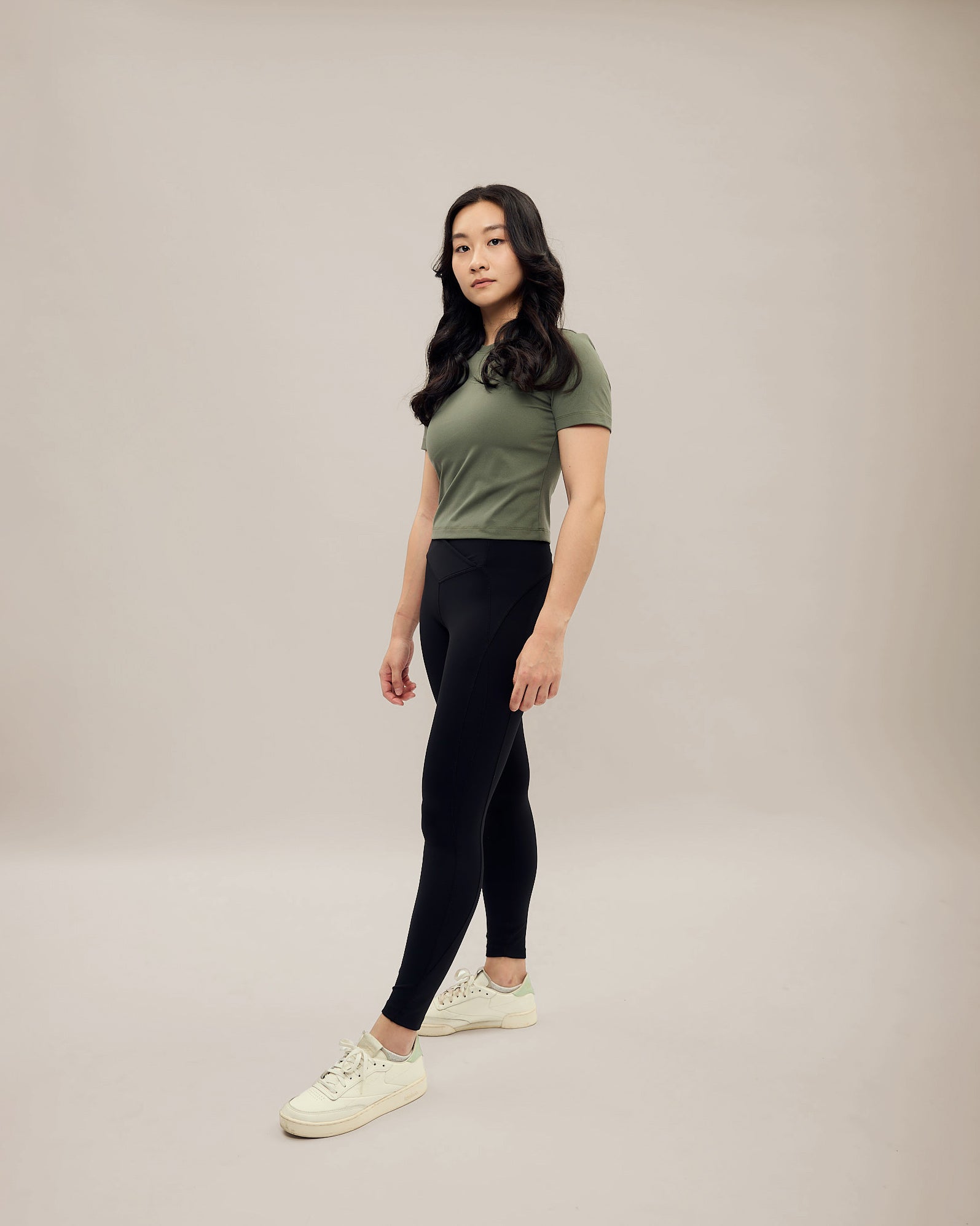 All Day Stretch Cropped Tee