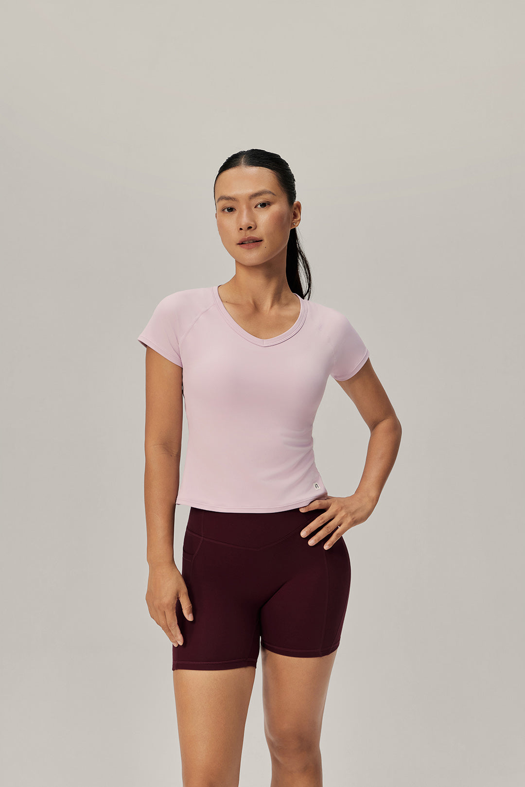 Breeze Ease Fitted Tee - Camellia Bloom product image 1