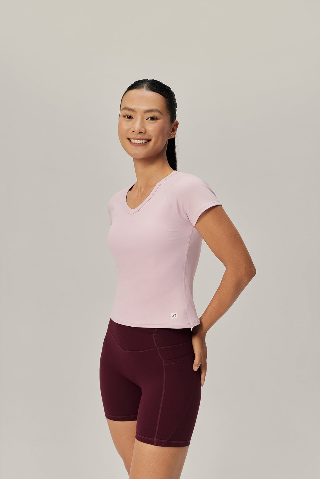 Breeze Ease Fitted Tee - Camellia Bloom product image 5