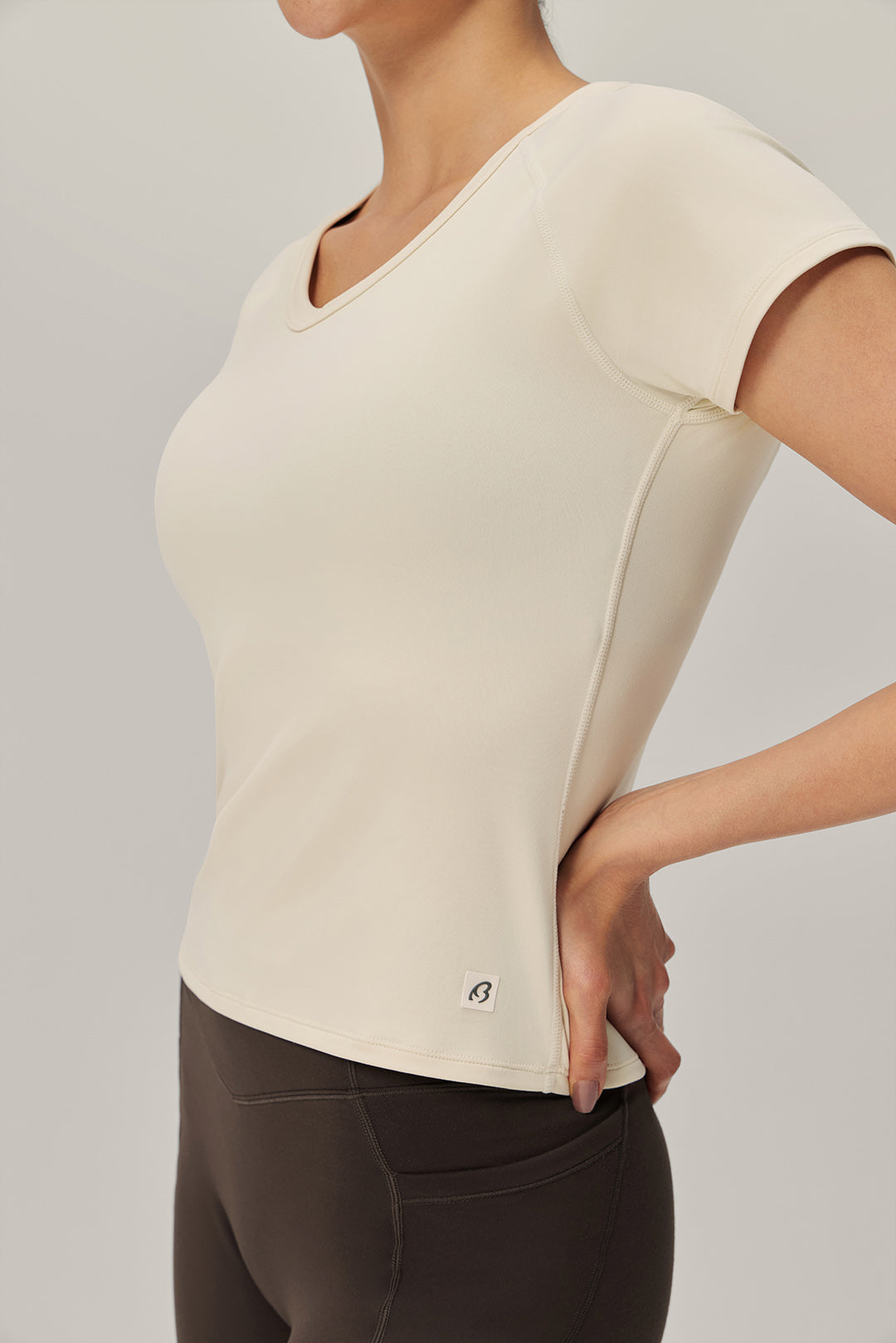 Breeze Ease Fitted Tee - Whipped Cream product image 6