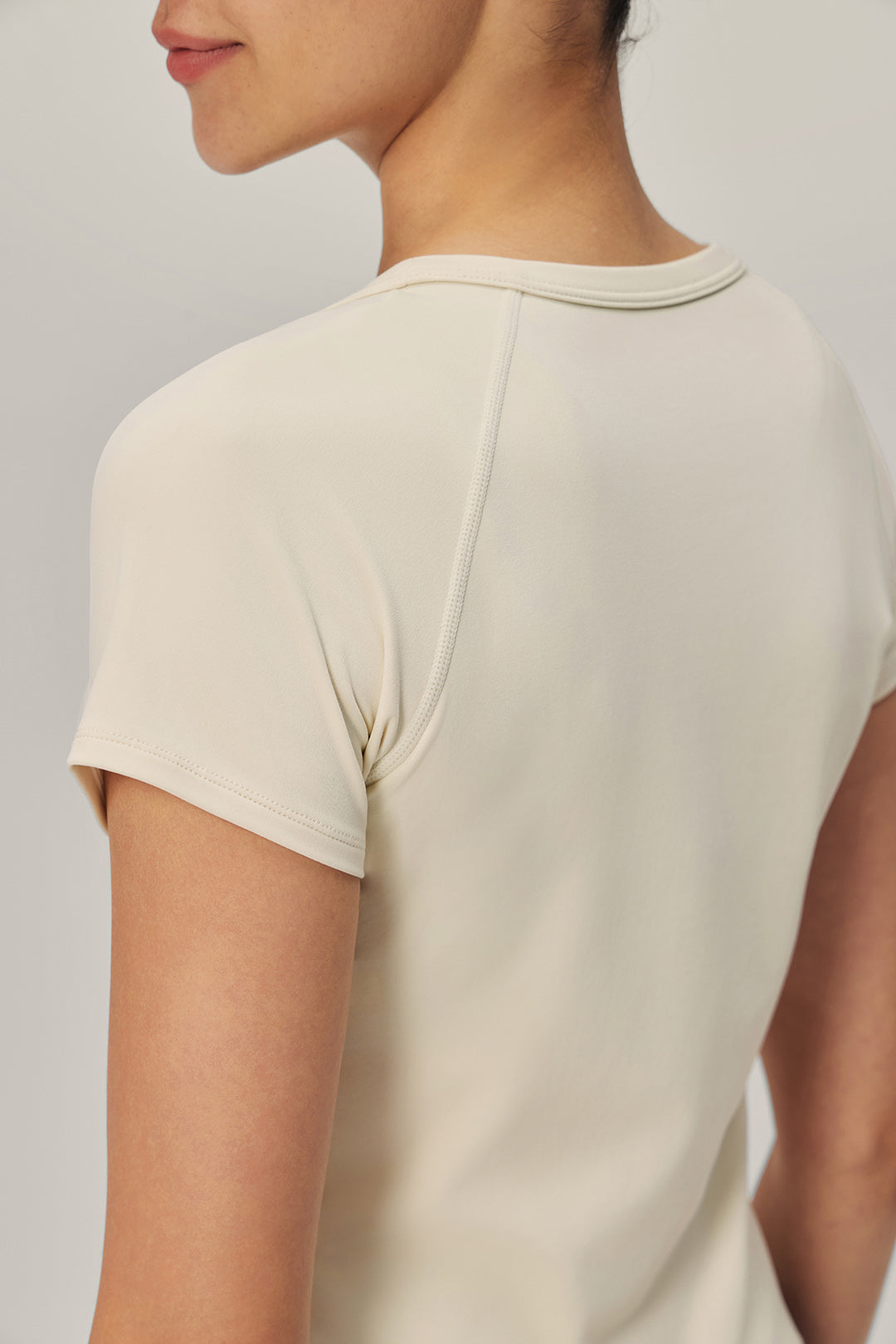 Breeze Ease Fitted Tee - Whipped Cream product image 7