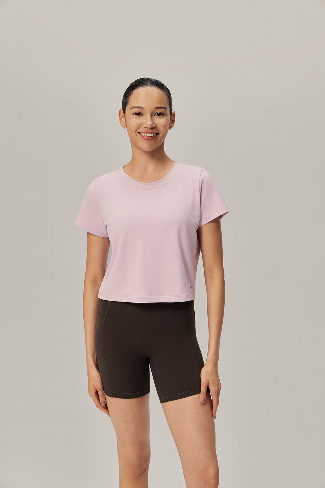 Breeze Ease Open Back Tee - Camellia Bloom product image 1