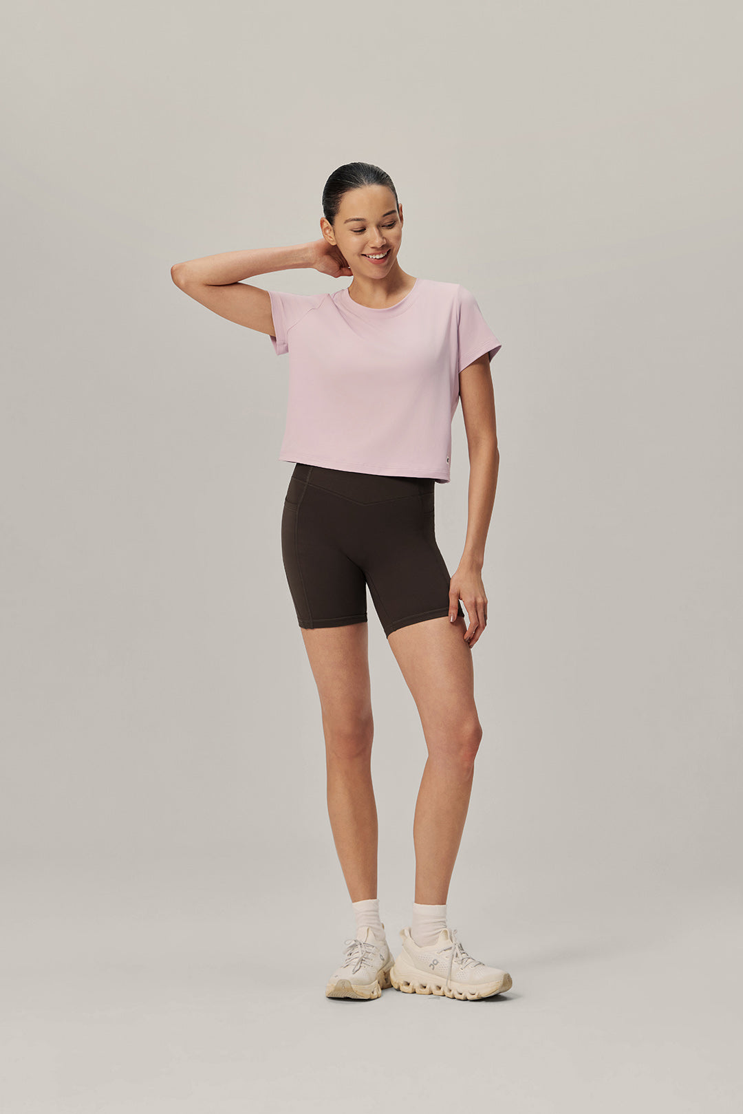 Breeze Ease Open Back Tee - Camellia Bloom product image 2