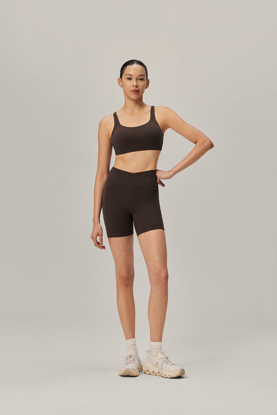 Double Take Sports Bra - Morning Espresso product image 1