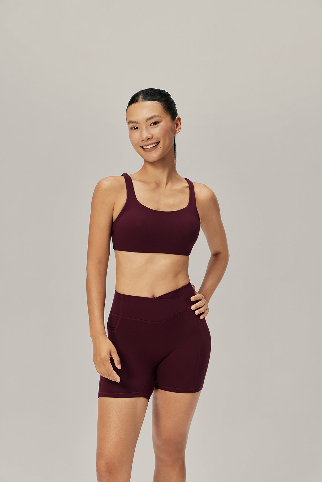 Double Take Sports Bra - Rosewood Merlot product image 1