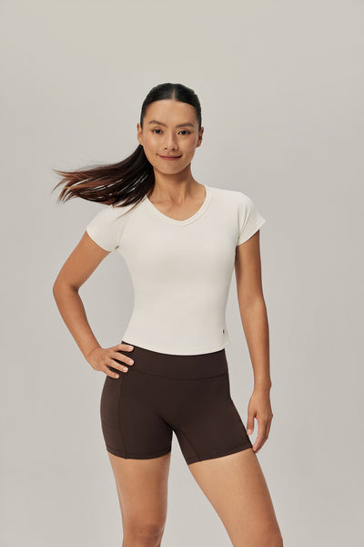 Everyday Essential Ribbed Tee - Coconut Fresh product image 1