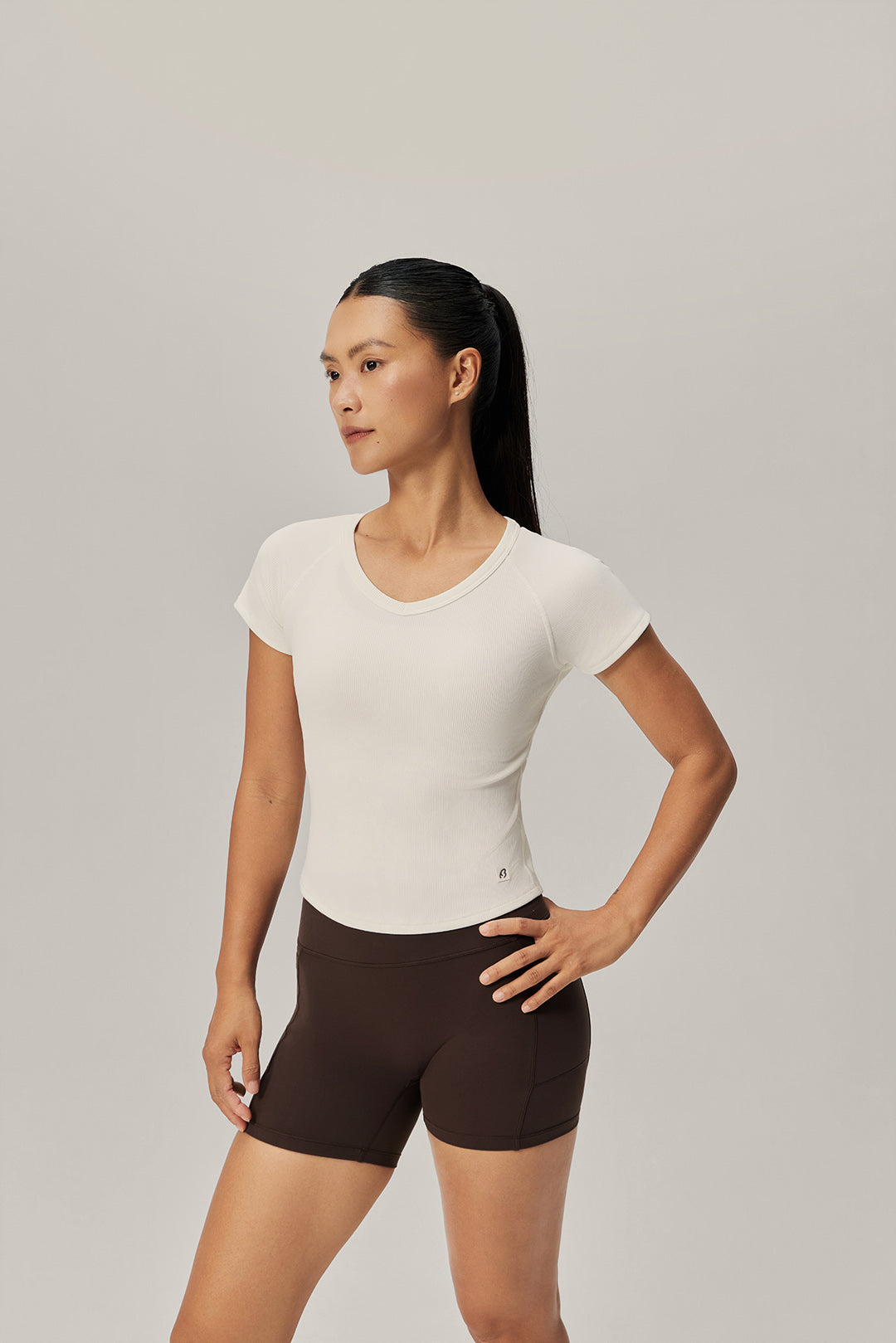 Everyday Essential Ribbed Tee - Coconut Fresh product image 4