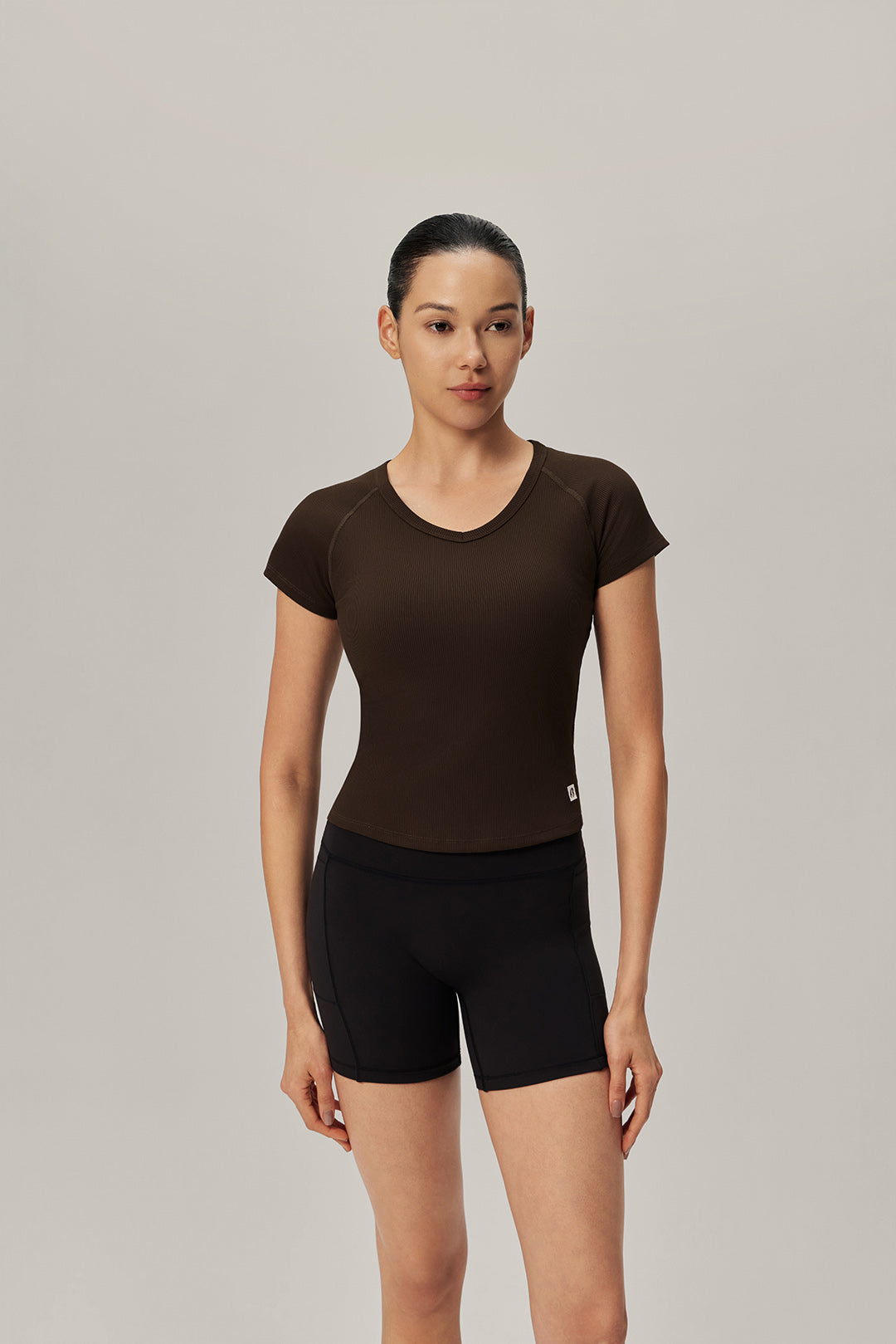Everyday Essential Ribbed Tee - Italian Roast product image 1