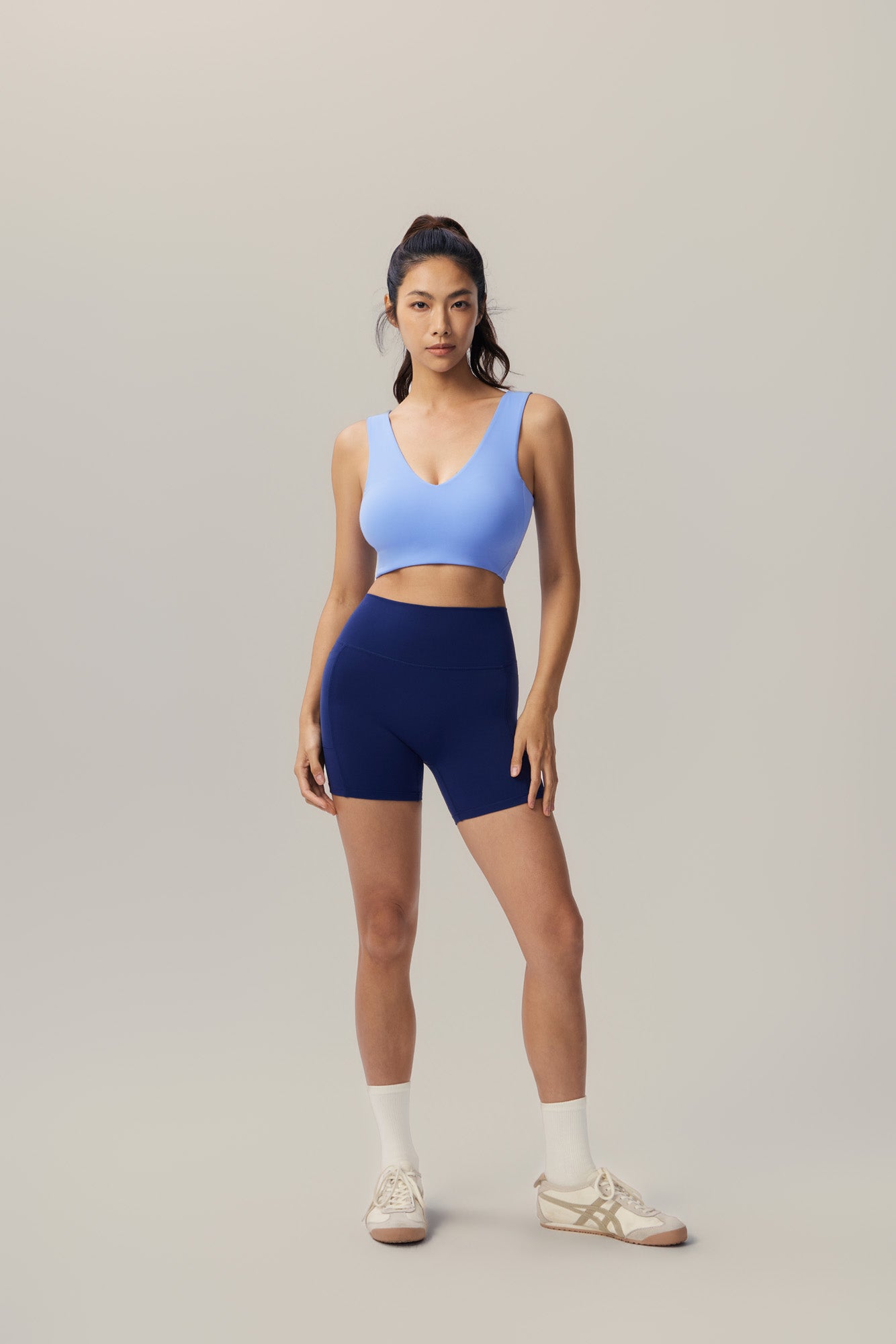 Rise & Shine V-Neck Sports Bra - Foggy Glacier product image 2