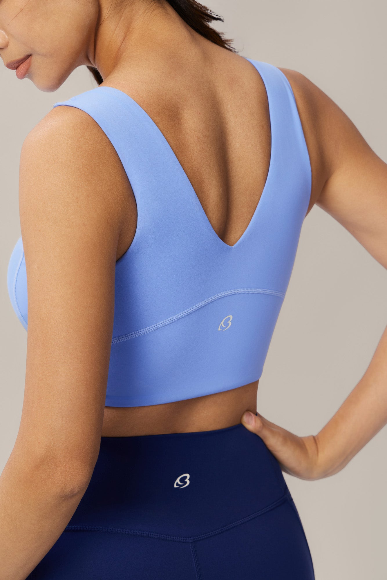 Rise & Shine V-Neck Sports Bra - Foggy Glacier product image 4
