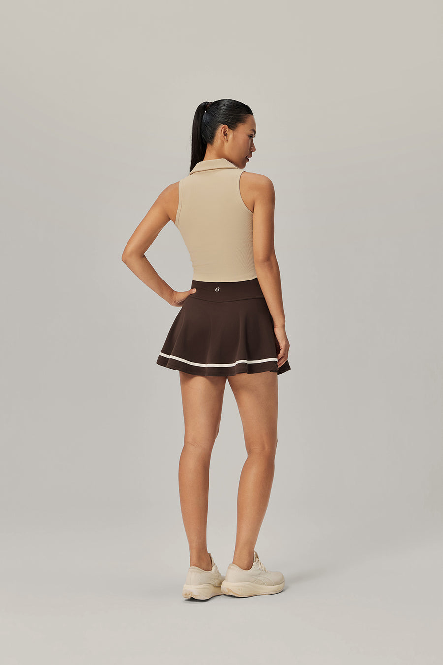 Sculpted Ease Padded Polo Tank - Courtside Glow product image 4