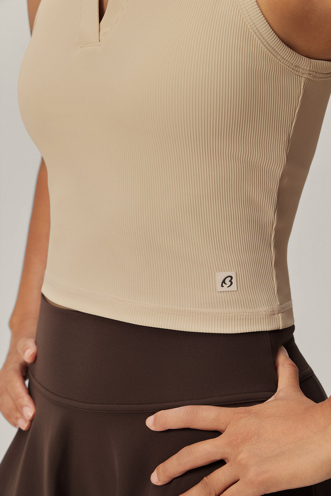 Sculpted Ease Padded Polo Tank - Courtside Glow product image 6