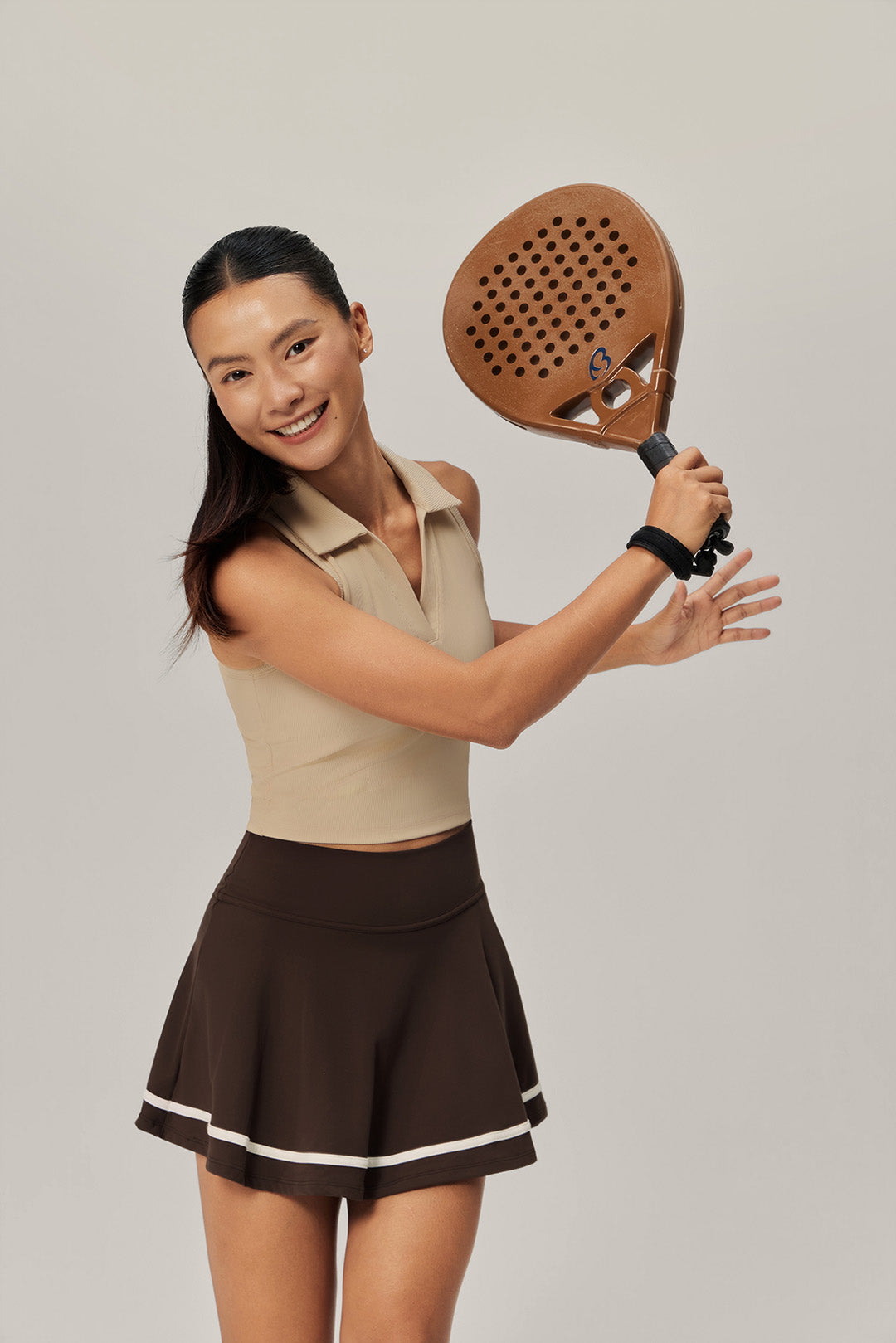Sculpted Ease Padded Polo Tank - Courtside Glow product image 8