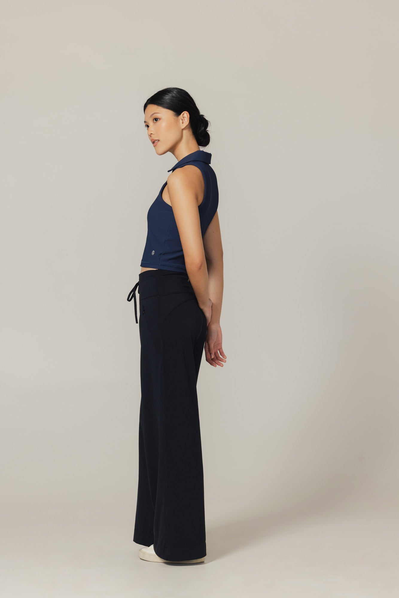 Sculpted Ease Padded Polo Tank - Deep Current product image 3