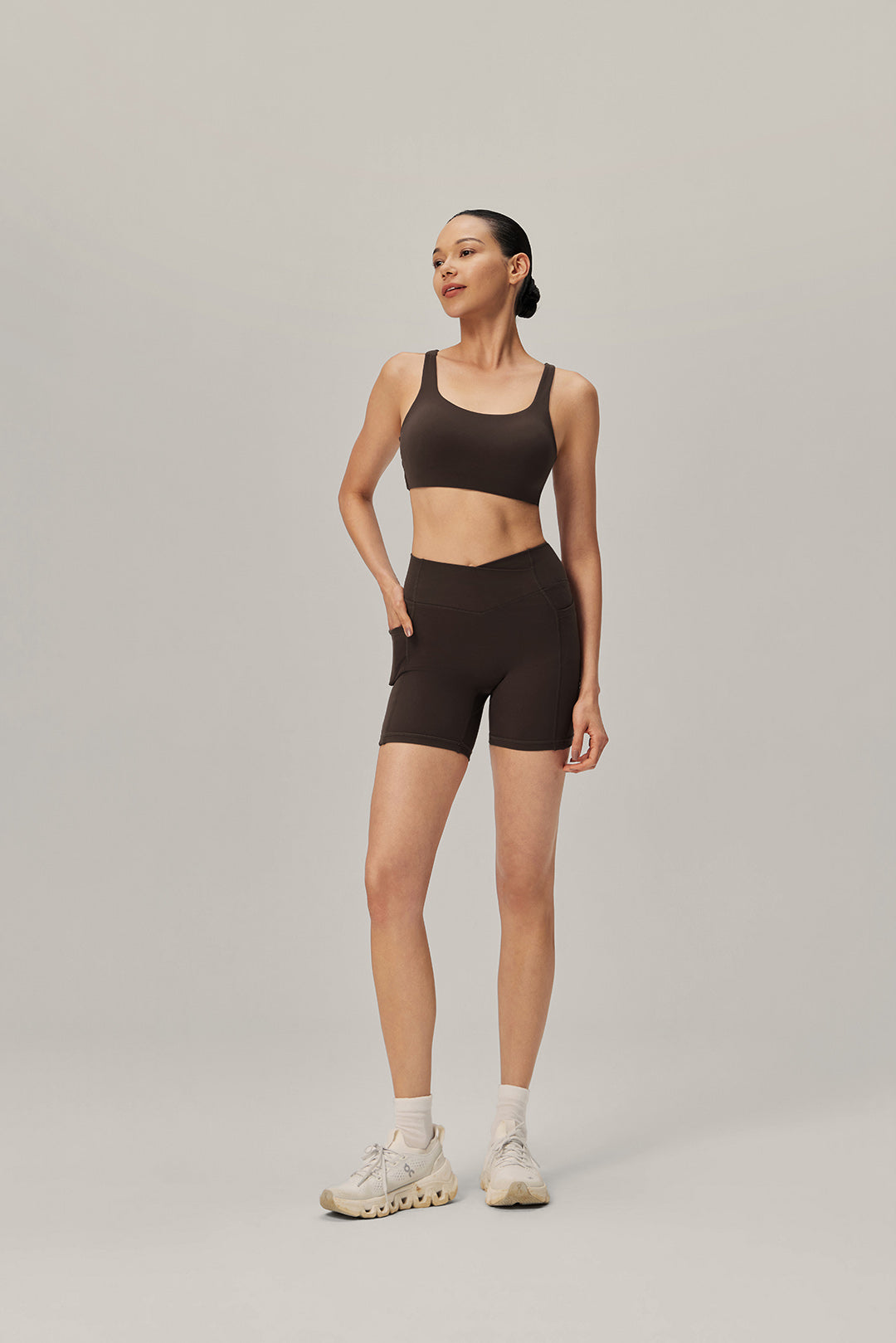 Secret Pocket V-Front Shorts - Morning Espresso product image 3