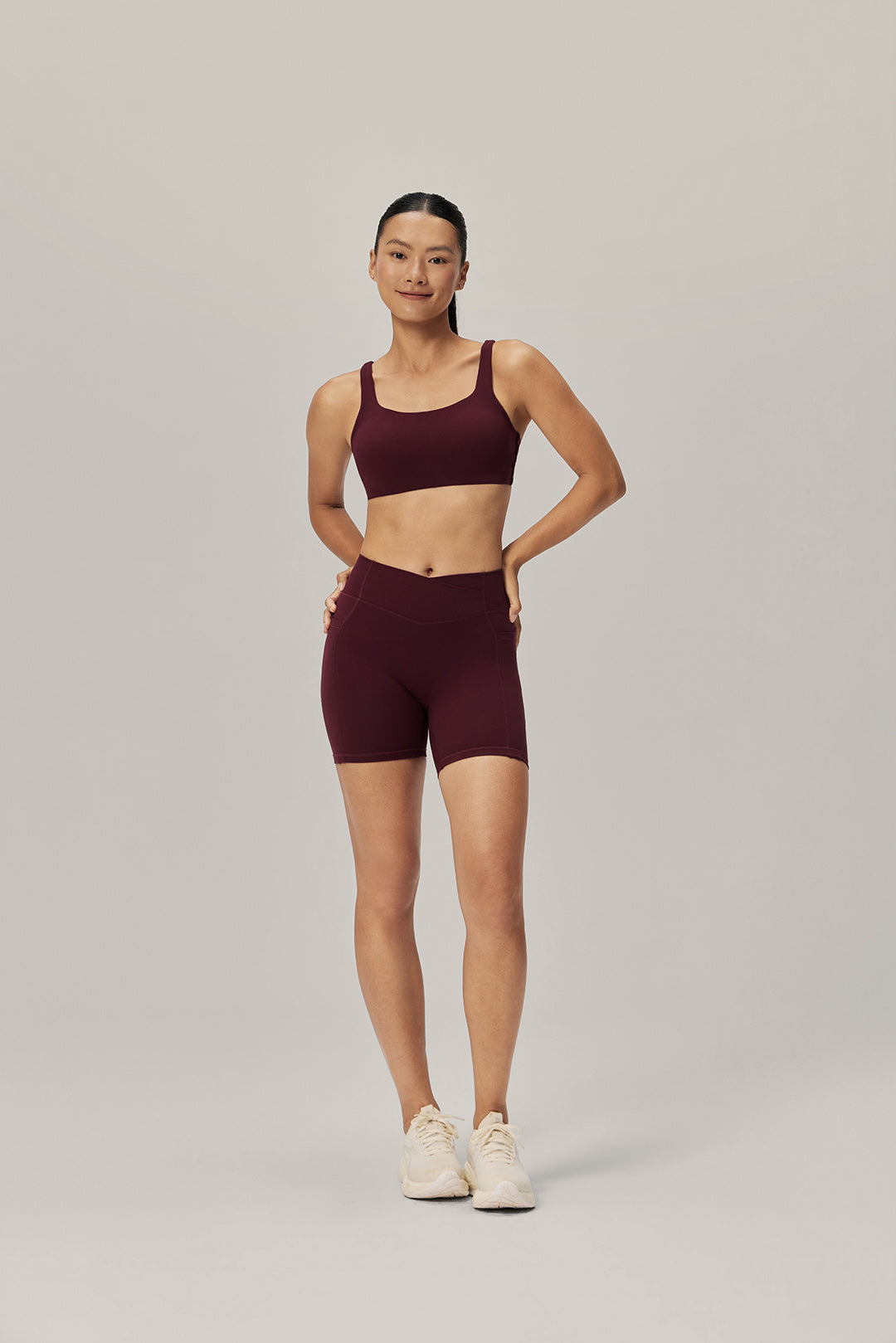 Secret Pocket V-Front Shorts - Rosewood Merlot product image 2